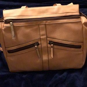 New blush tan purse